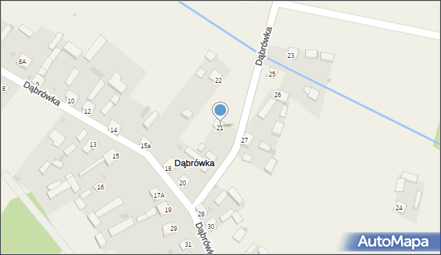 Dąbrówka, Dąbrówka, 21, mapa Dąbrówka