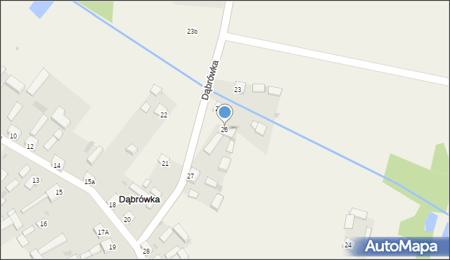 Dąbrówka, Dąbrówka, 26, mapa Dąbrówka