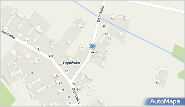 Dąbrówka, Dąbrówka, 27, mapa Dąbrówka