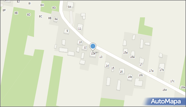 Dąbrówka, Dąbrówka, 12a, mapa Dąbrówka