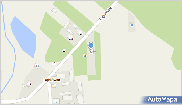 Dąbrówka, Dąbrówka, 9d, mapa Dąbrówka