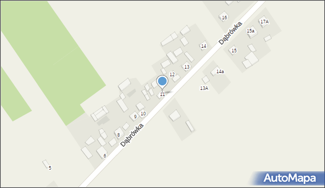 Dąbrówka, Dąbrówka, 11, mapa Dąbrówka