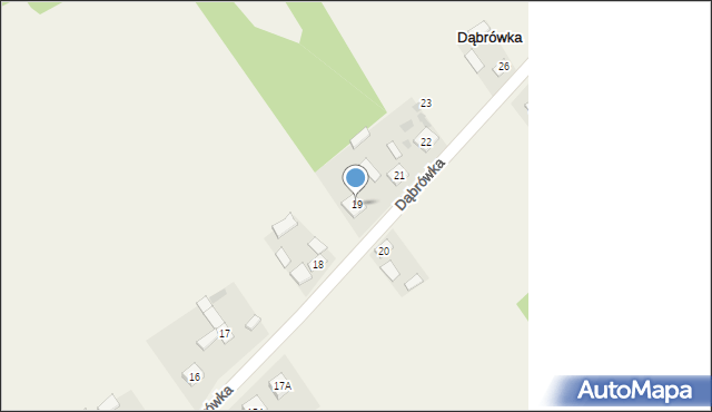 Dąbrówka, Dąbrówka, 19, mapa Dąbrówka