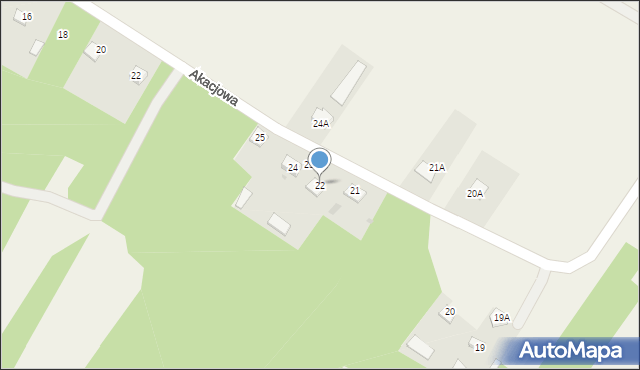 Dąbrówka, Dąbrówka, 22, mapa Dąbrówka