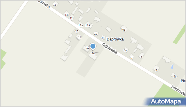 Dąbrówka, Dąbrówka, 9A, mapa Dąbrówka