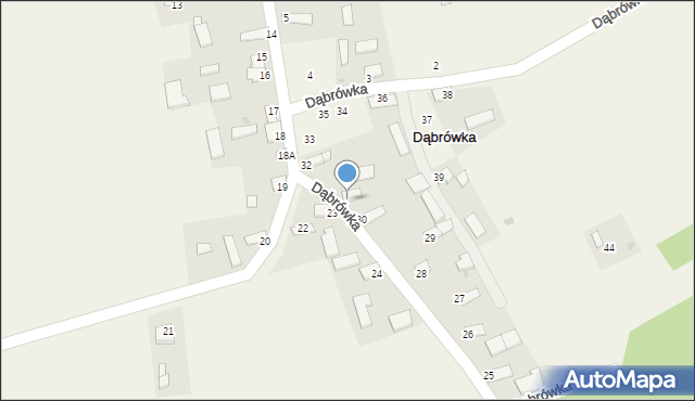 Dąbrówka, Dąbrówka, 31, mapa Dąbrówka