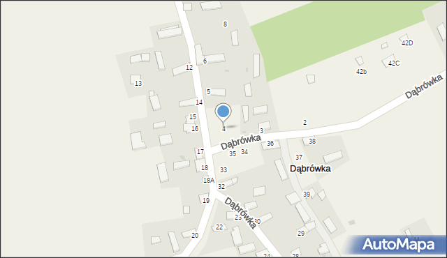 Dąbrówka, Dąbrówka, 4, mapa Dąbrówka