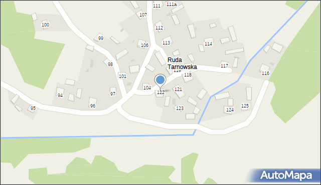 Dąbrówka, Dąbrówka, 122, mapa Dąbrówka