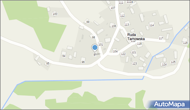 Dąbrówka, Dąbrówka, 97, mapa Dąbrówka