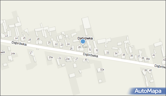 Dąbrówka, Dąbrówka, 29, mapa Dąbrówka