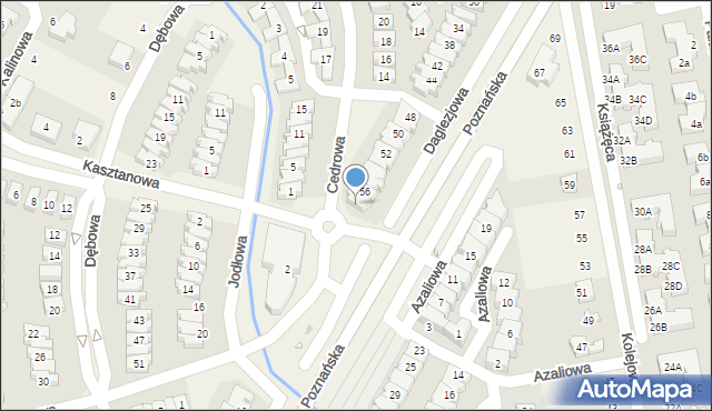 Dąbrówka, Daglezjowa, 56/1, mapa Dąbrówka