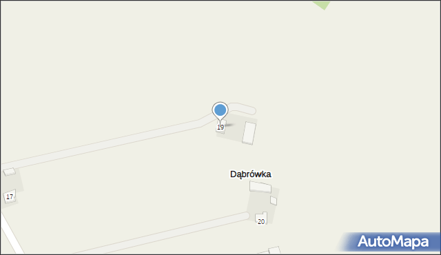 Dąbrówka, Dąbrówka, 19, mapa Dąbrówka