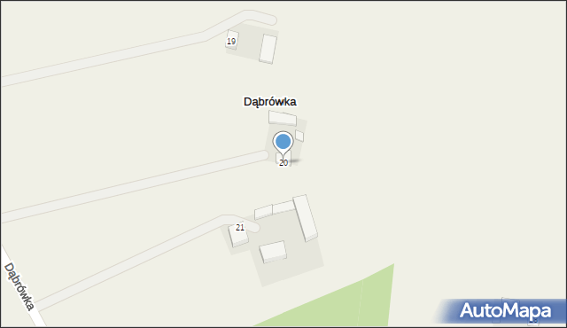 Dąbrówka, Dąbrówka, 20, mapa Dąbrówka