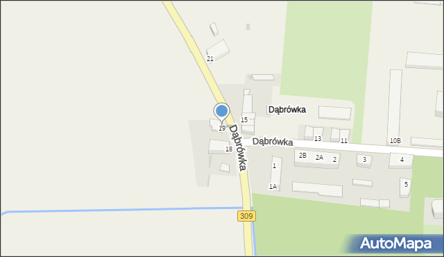 Dąbrówka, Dąbrówka, 19, mapa Dąbrówka