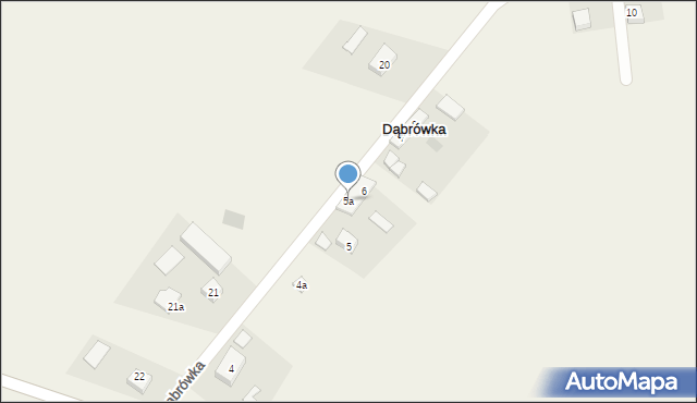 Dąbrówka, Dąbrówka, 5a, mapa Dąbrówka