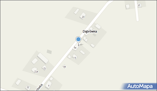 Dąbrówka, Dąbrówka, 6, mapa Dąbrówka