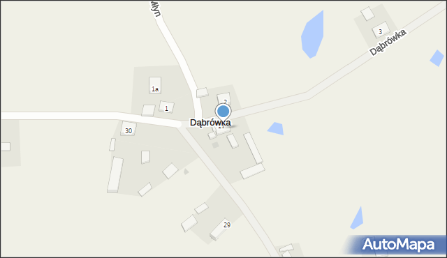 Dąbrówka, Dąbrówka, 18, mapa Dąbrówka