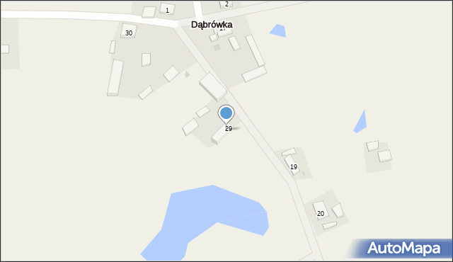 Dąbrówka, Dąbrówka, 35, mapa Dąbrówka