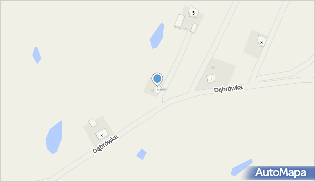 Dąbrówka, Dąbrówka, 4, mapa Dąbrówka