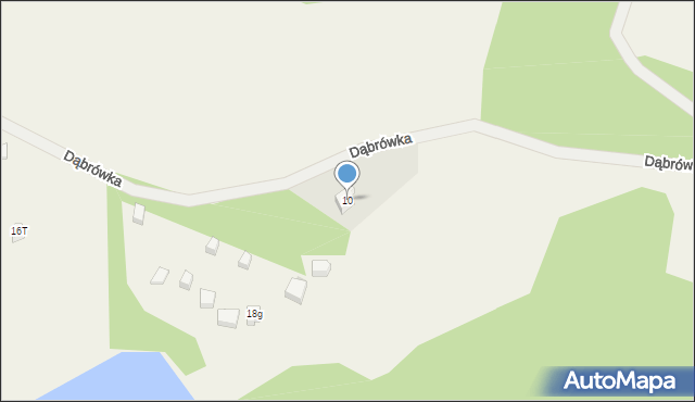 Dąbrówka, Dąbrówka, 10, mapa Dąbrówka