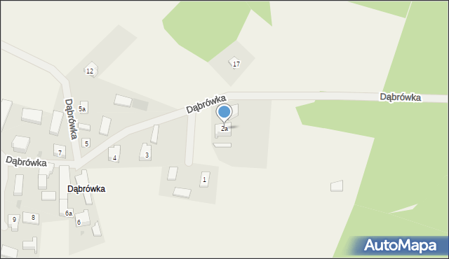 Dąbrówka, Dąbrówka, 2a, mapa Dąbrówka