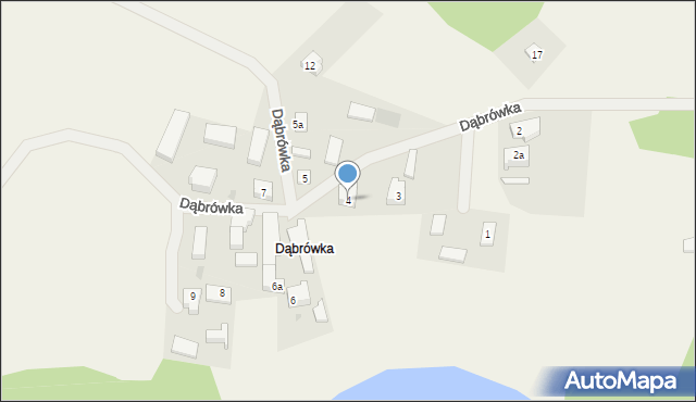 Dąbrówka, Dąbrówka, 4, mapa Dąbrówka