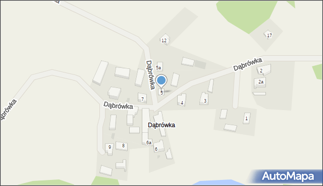 Dąbrówka, Dąbrówka, 5, mapa Dąbrówka