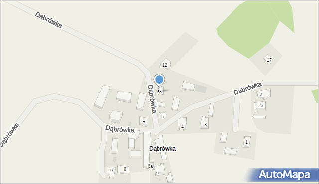 Dąbrówka, Dąbrówka, 5a, mapa Dąbrówka