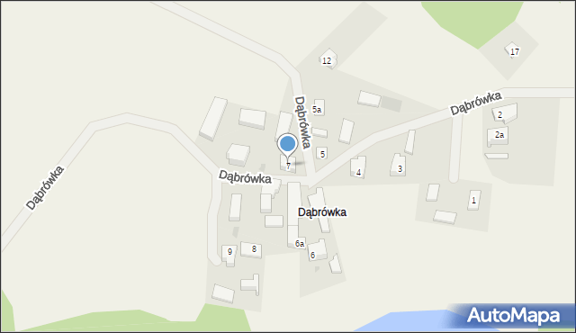 Dąbrówka, Dąbrówka, 7, mapa Dąbrówka