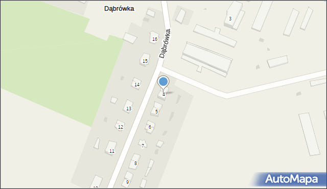 Dąbrówka, Dąbrówka, 4, mapa Dąbrówka