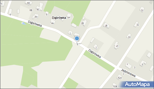 Dąbrówka, Dąbrówka, 3, mapa Dąbrówka