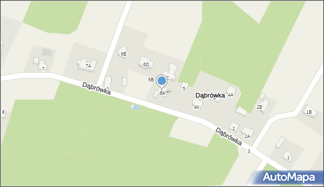 Dąbrówka, Dąbrówka, 6A, mapa Dąbrówka