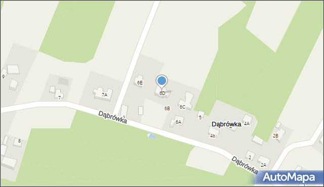 Dąbrówka, Dąbrówka, 6D, mapa Dąbrówka