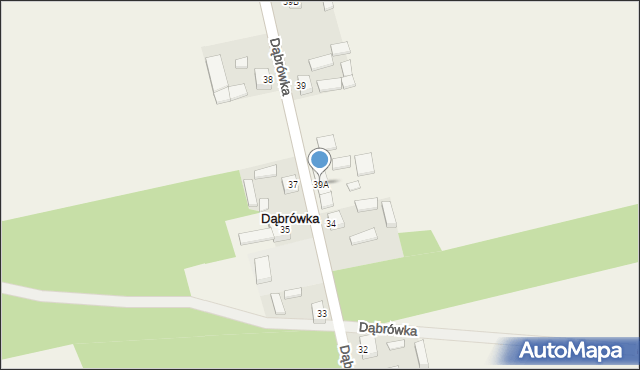 Dąbrówka, Dąbrówka, 39A, mapa Dąbrówka