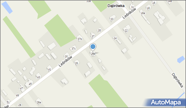 Dąbrówka, Dąbrówka, 26b, mapa Dąbrówka