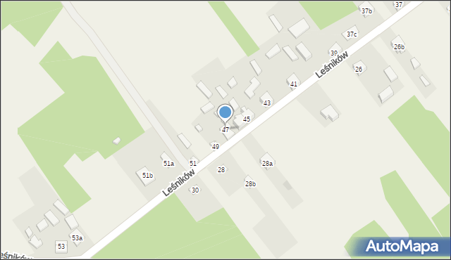 Dąbrówka, Dąbrówka, 47, mapa Dąbrówka