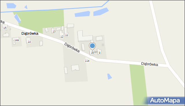 Dąbrówka, Dąbrówka, 10, mapa Dąbrówka