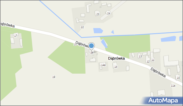 Dąbrówka, Dąbrówka, 15, mapa Dąbrówka