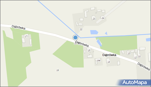 Dąbrówka, Dąbrówka, 16, mapa Dąbrówka