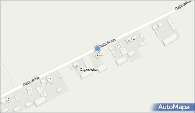 Dąbrówka, Dąbrówka, 7, mapa Dąbrówka