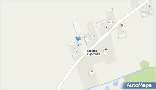 Dąbrówka, Dąbrówka, 4, mapa Dąbrówka