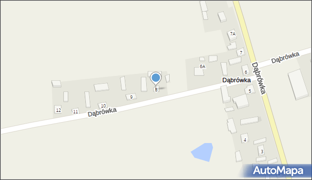 Dąbrówka, Dąbrówka, 8, mapa Dąbrówka