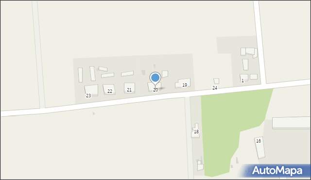 Dąbrówka Barcińska, Dąbrówka Barcińska, 20, mapa Dąbrówka Barcińska