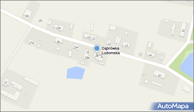 Dąbrówka Ludomska, Dąbrówka Ludomska, 29, mapa Dąbrówka Ludomska