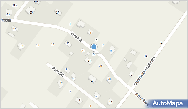 Dąbrówka-Marianka, Dąbrówka-Marianka, 2c, mapa Dąbrówka-Marianka