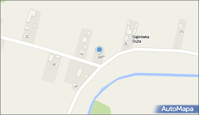 Dąbrówka Morska, Dąbrówka Morska, 43a, mapa Dąbrówka Morska