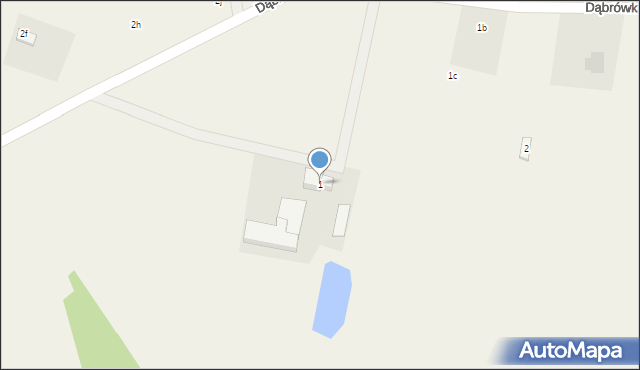 Dąbrówka Nadolna, Dąbrówka Nadolna, 1, mapa Dąbrówka Nadolna