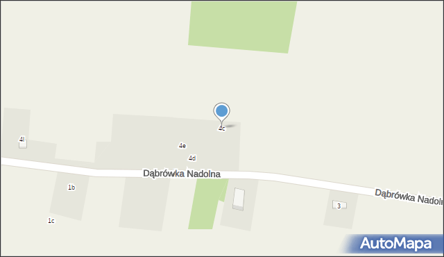 Dąbrówka Nadolna, Dąbrówka Nadolna, 4c, mapa Dąbrówka Nadolna