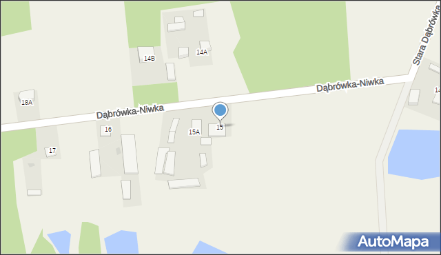 Dąbrówka-Niwka, Dąbrówka-Niwka, 15, mapa Dąbrówka-Niwka