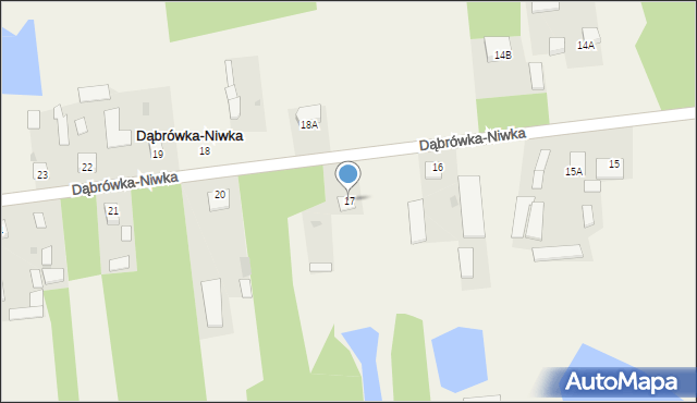 Dąbrówka-Niwka, Dąbrówka-Niwka, 17, mapa Dąbrówka-Niwka